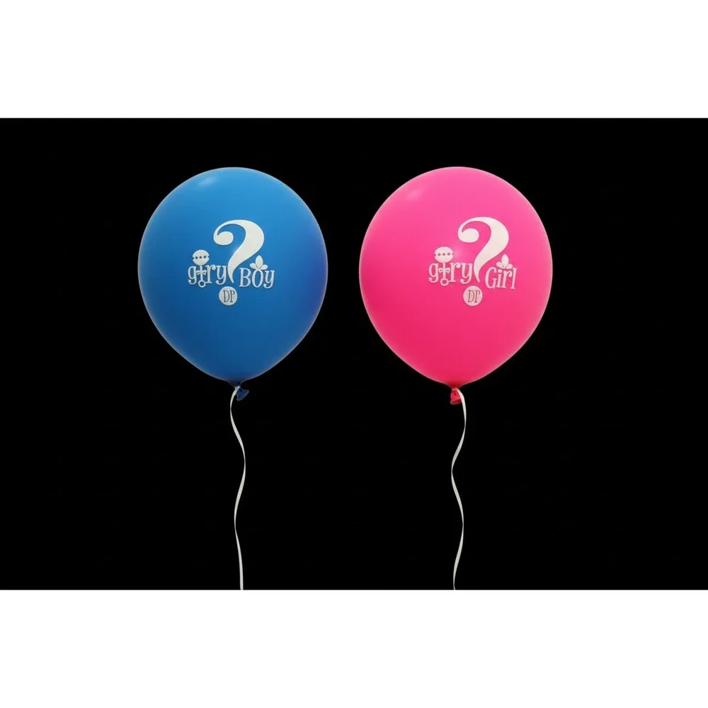 20 Pcs Gender Reveal Balloons Blue and Pink Boy or Girl Party Decorations